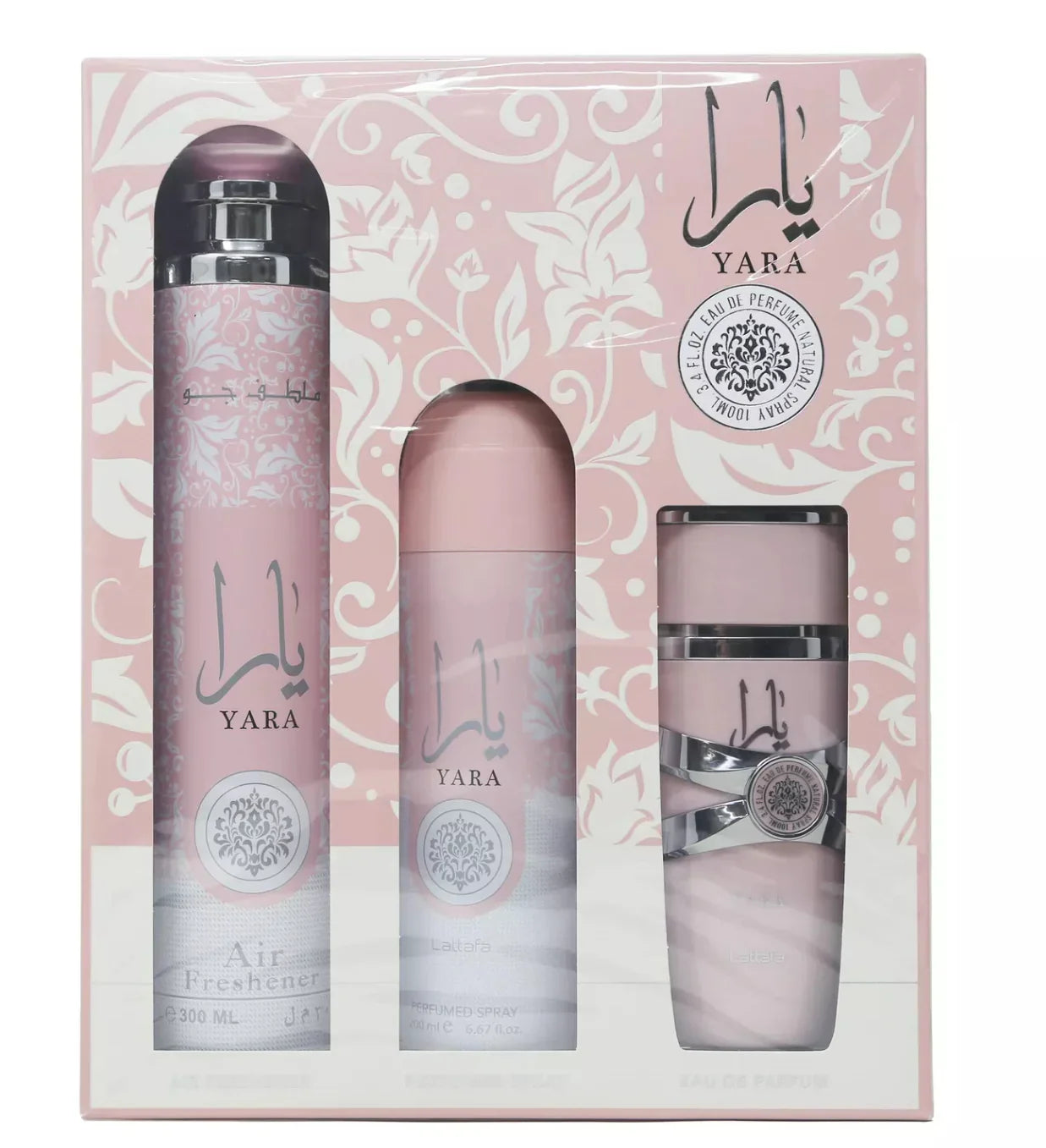 Yara GiftSet ( Yara 100ML + Desodorante yara + Ambientador Yara )