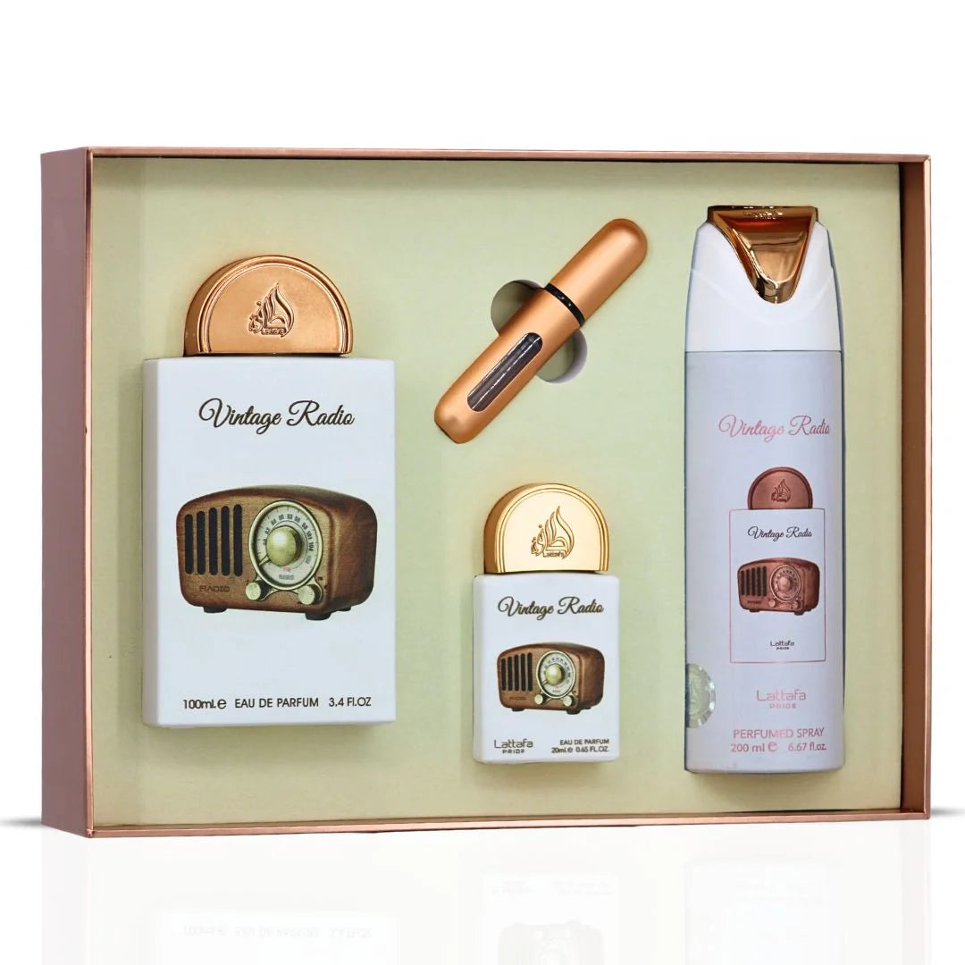 VINTAGE RADIO GIFT SET [4pcs]